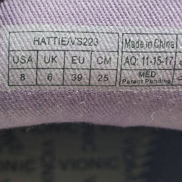 Vionic Hattie Women's Purple Sneakers- Size 8 - Picture 10 of 12
